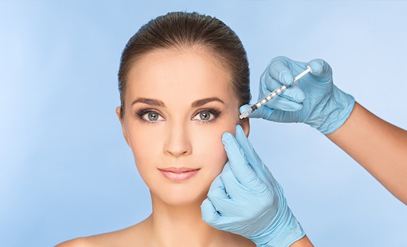 loss of collagen and elasticity in the skin,