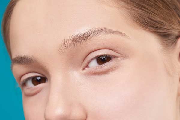 Close up shot of woman with flawless complexion