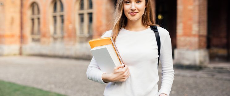 Female college student back-to-school