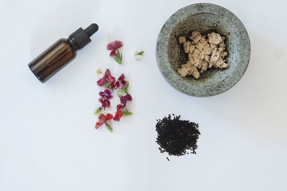 A skin care product and some organic ingredients